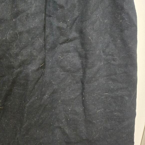 J.Crew Factory Black Linen Blend Scallop Hem Skirt Size 2 - Picture 6 of 8
